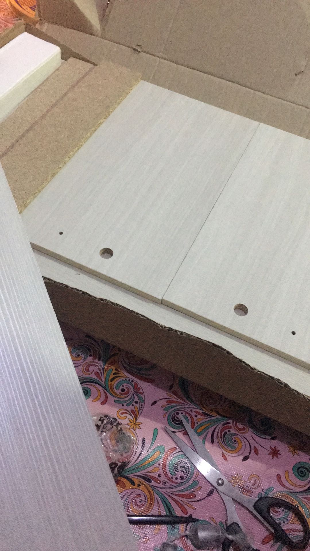 Lemari kayu partikel susun 4 white | Shopee Indonesia