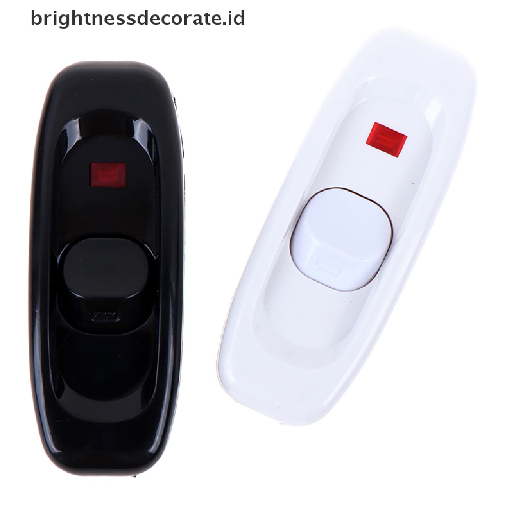 (Birth) Saklar On / Off Lampu Meja 10a Warna Hitam