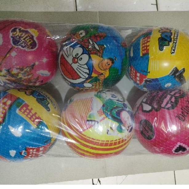 bola karet motif karakter anak