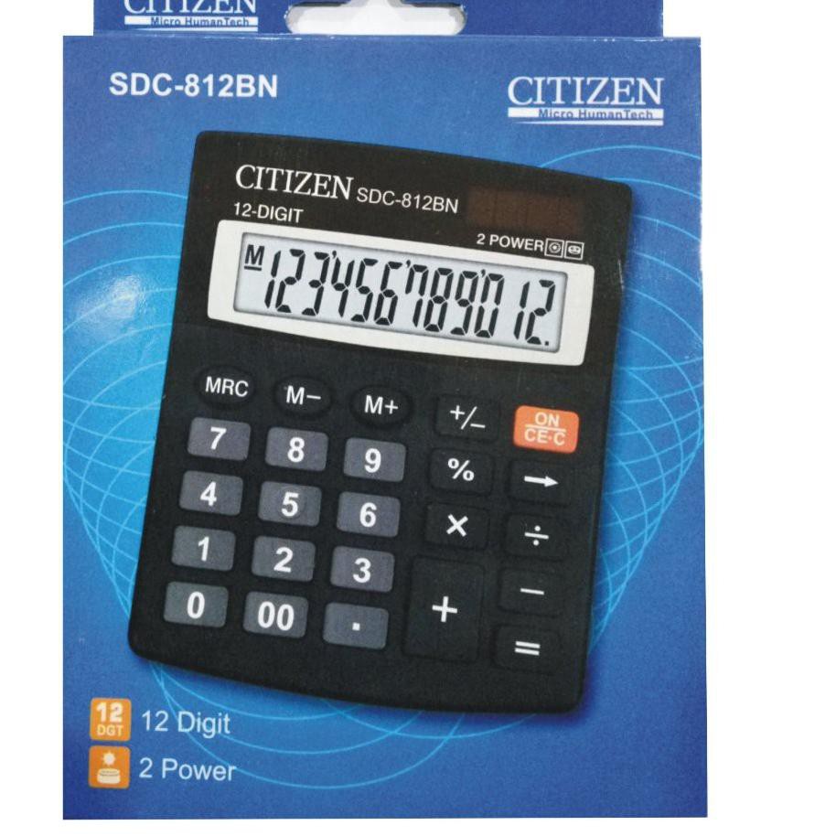 

Best Produk 70R Kalkulator Citizen SDC-812BN 12 Digit / 2 Power / Kalkulator CT 812BN 33 Ready Stock
