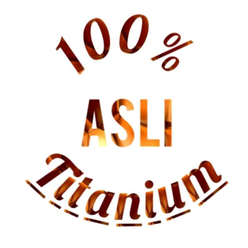 kalung titanium Leontin oval/original titanium/awet/tidak luntur
