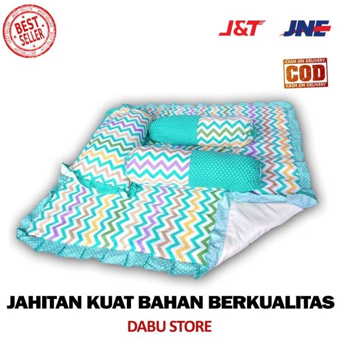SELIMUT BAYI OMILAND SELIMUT SET BANTAL GULING PRINT CHEVRON OBB1202 B FGDB64165