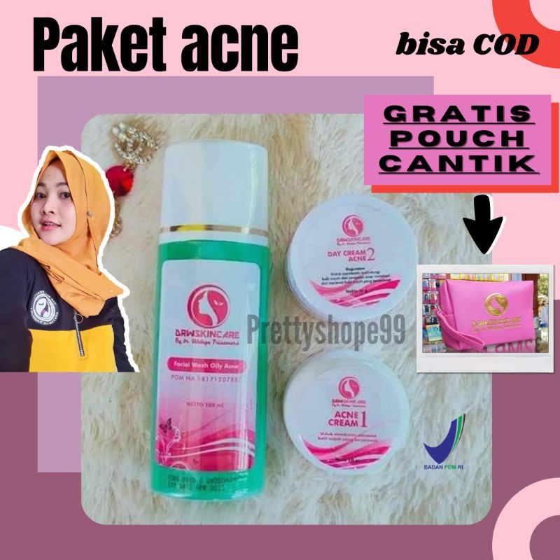 Paket Acne Drw Skincare Dapat Menghilangkan Jerawat Di Wajah Cocok Utk Pria Wanita Original Ber Bpom Shopee Indonesia