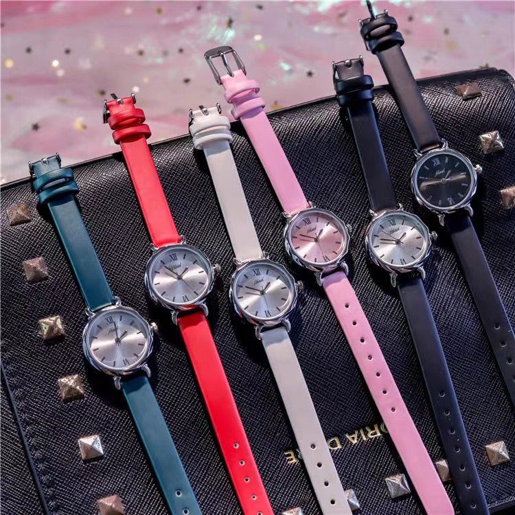 BAJ Jam Tangan Quartz Strap PU Analog Casual Gaya Retro Wanita Persegi Watch Korean Fashion Body Belimbing RM032