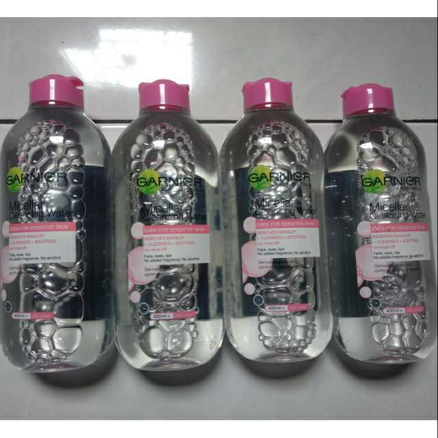 Garnier Micellar Water Cleansing Pink Biru Rose Vitamin C Oil Biphase 125 400 ml Makeup Remover