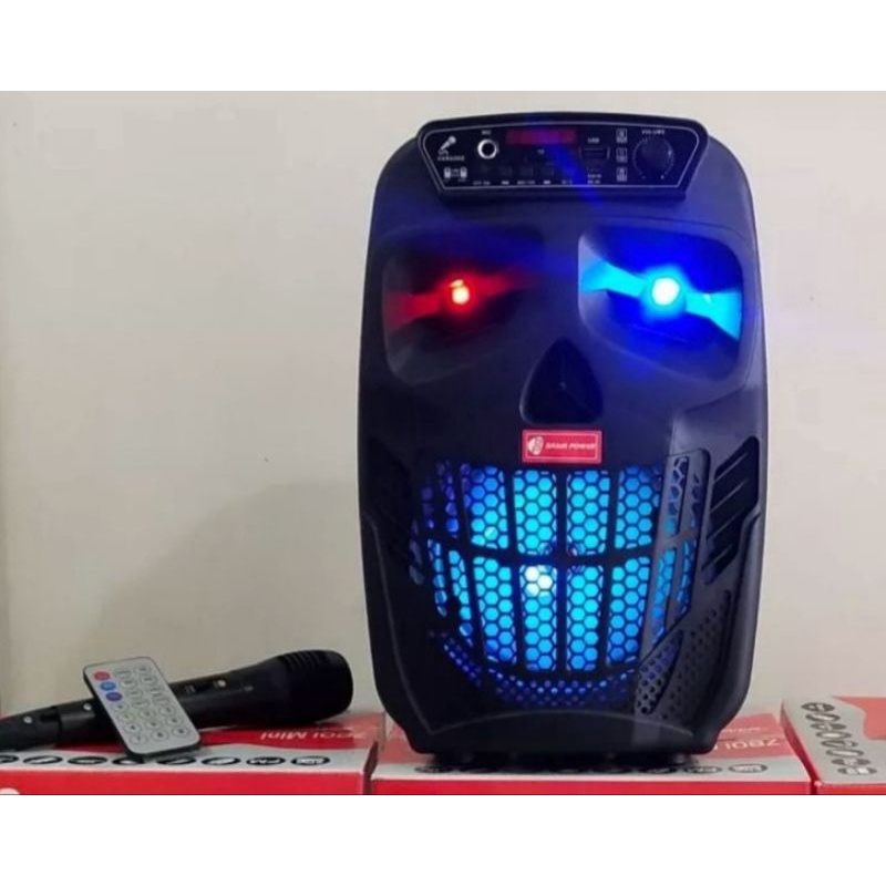 Speaker Bluetooth Karaoke Free Mic 6,5Inchi QS7801 Mini/ Salon Aktif Portable Radio Fm Mp3 Super Bass Speaker Aktif Wireless