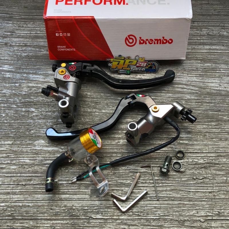 MASTER REM BREMBO IZUMI PLUS DUDUKAN SPION UNIVERSAL ALL MOTOR BEAT VARIO SCOOPY MIO NOUVO FINO DLL