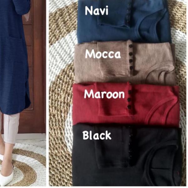 Soula Tunik / Solia Tunik - Tunik Kaos Rajut Premium / LD100 Melar / Soula 5 / soula 4 / R.3 - 251-6