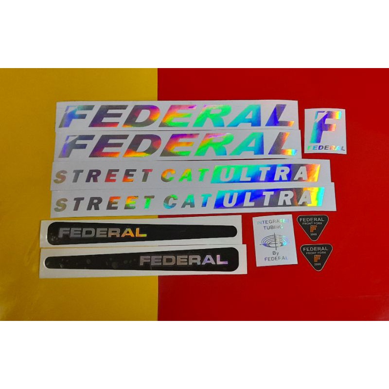 Stiker Sepeda Federal Street Cat Ultra Hologram