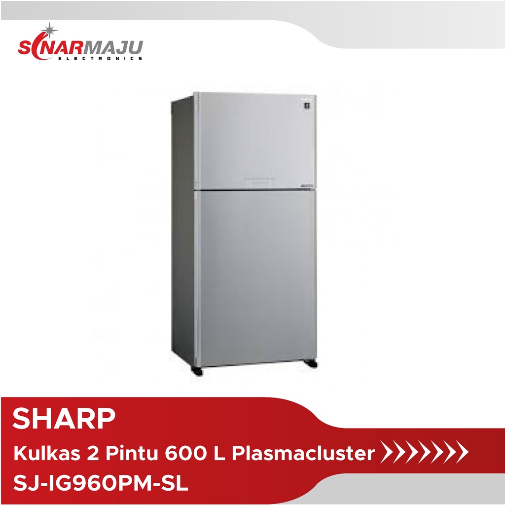 Sharp Kulkas 2 Pintu 600 Liter SJ-IG960PM-SL
