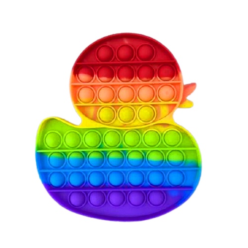 Mainan Buble Sensorik Push Pop It Fidget Toy Rainbow-Bebek Besar