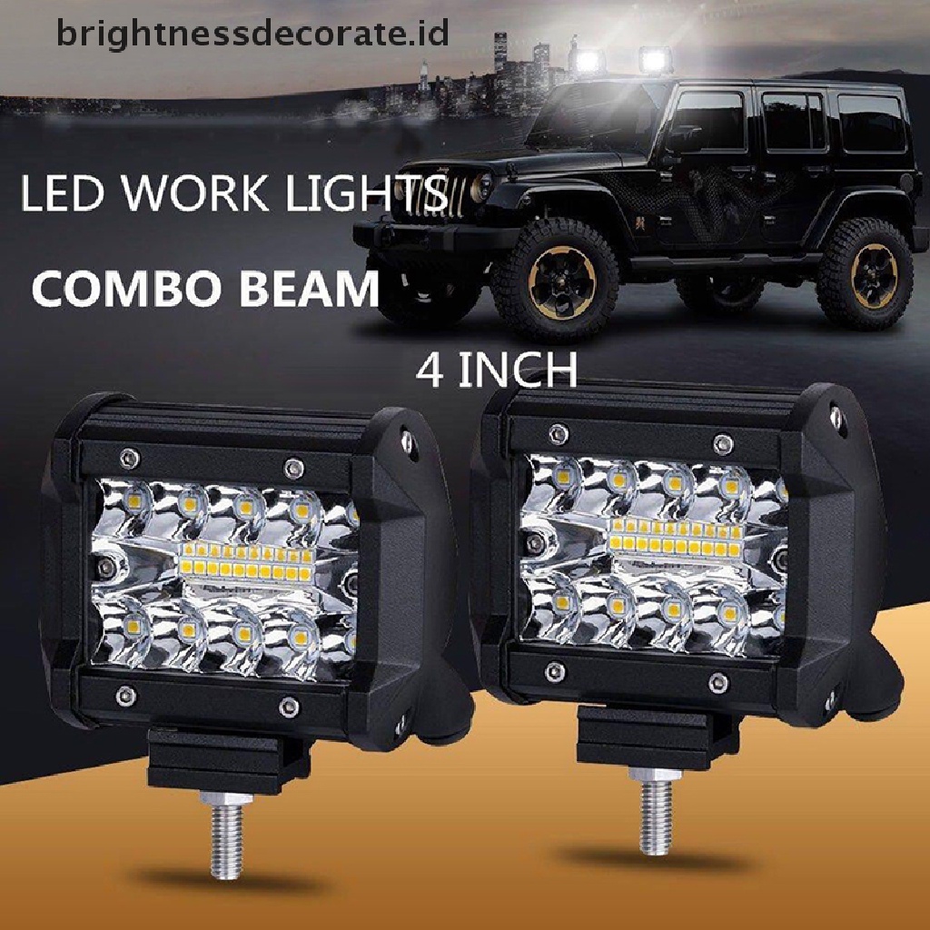 (Birth) Lampu Sorot 20-led 60w Ukuran 4 &quot;Untuk Mobil Suv Off Road