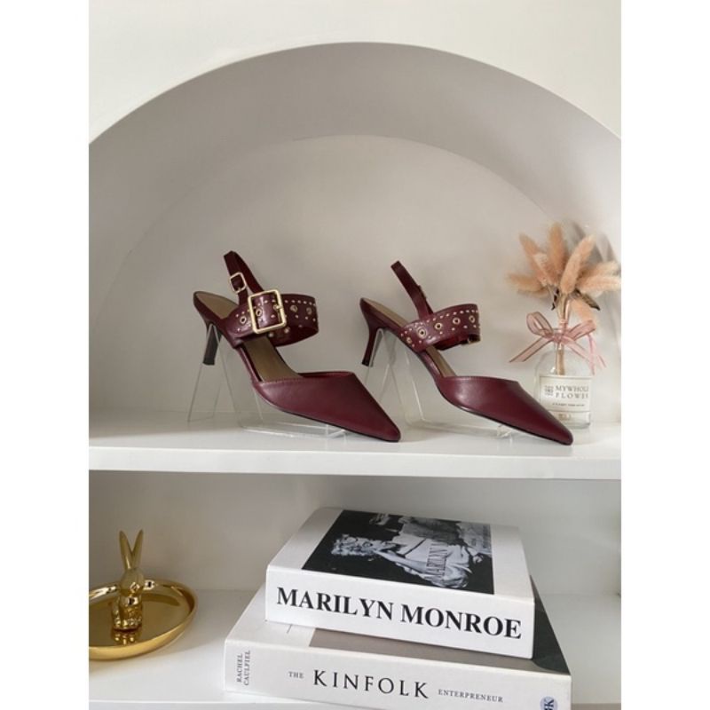 [FREE PAPERBAG FREE BUBBLEWRAP] CK-259 SANDAL SEPATU WANITA CHARLES & KEITH HEEL PREMIUM SUPER HEELS