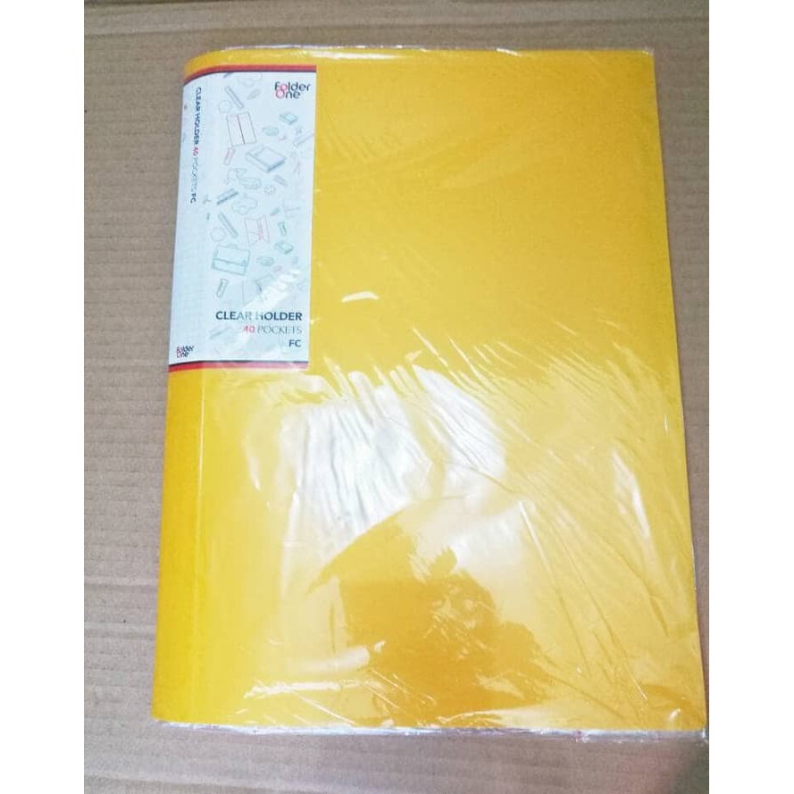 

Clear Holder 40 Lembar Folio F4 Folder One / Map Document Plastik