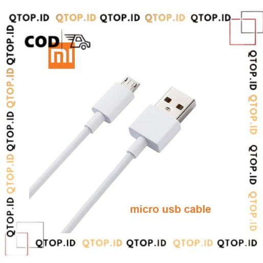 Kabel Data Original Redmi 6A Fastcharging White series [QTOP.ID]