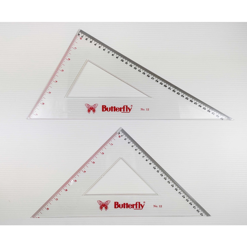 

PENGGARIS / ROL PLASTIK BUTTERFLY SEGITIGA SET NO. 12