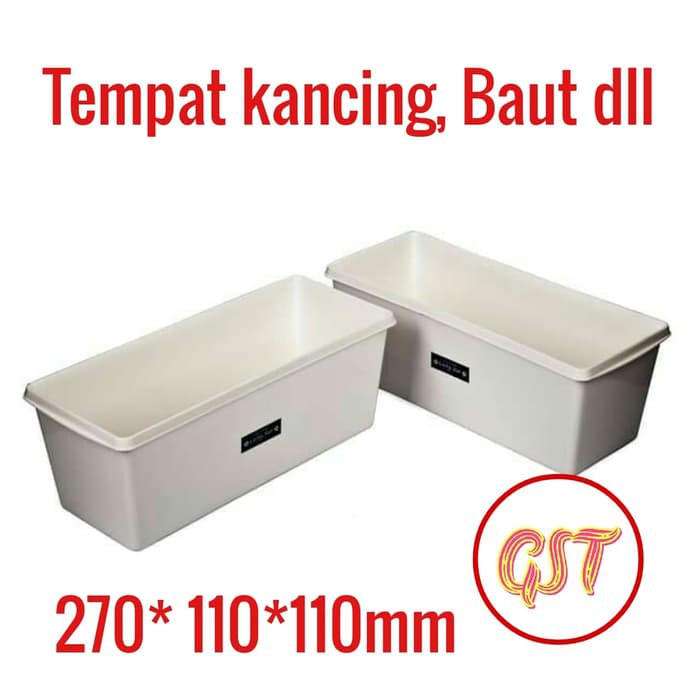 tempat kancing mur baut 27 x 11 x 11cm komponen multiguna mangkok