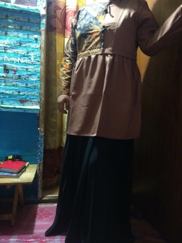 Batik Wanita Kekinian Fatima Dianara Tunik Batik Kombinasi