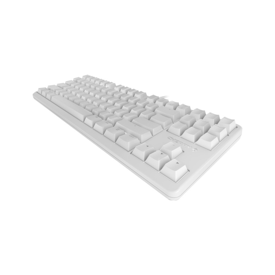 Keyboard gaming mechanical mx cherry wired usb 2.0 tkl 88 keys white g80-3000s 3000 s nbl