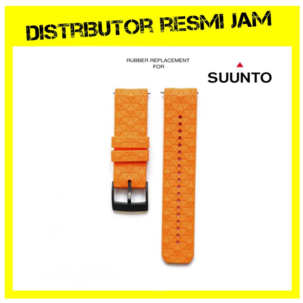 Tali Rubber Jam Tangan Suunto 9 / Suunto Spartan / Suunto Traverse - Orange