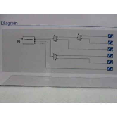 RAPID Spliter AC Booster 2 Way /Penguat Sinyal /CATV Signal Amplifier