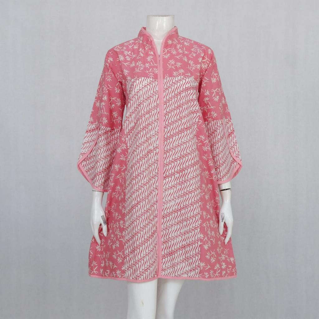 LANGITJUA BATIK SOLO - TUNIK SAMITHA 03 | TUNIK BAJU KERJA BATIK CAP GARUTAN SERAGAM KANTOR