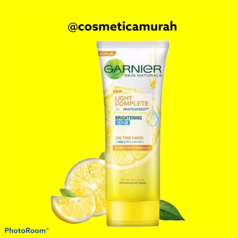 [ scrub ] [ 50 &amp; 100 ml ] garnier white speed light complete brightening scrub - light complete scrub