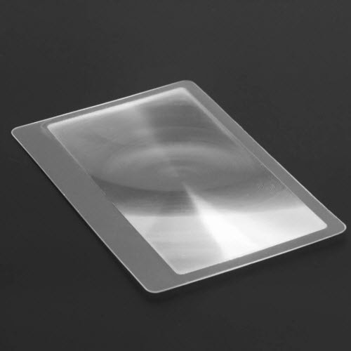 Kaca Pembesar Fresnel Lens Magnifier Magnifying Glass Pocket Size