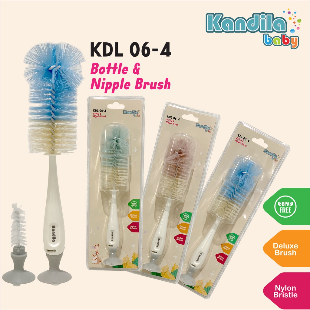 KANDILA Sikat Botol Nylon Sikat Dot Suction  Bottle BRUSHKDL 06-4