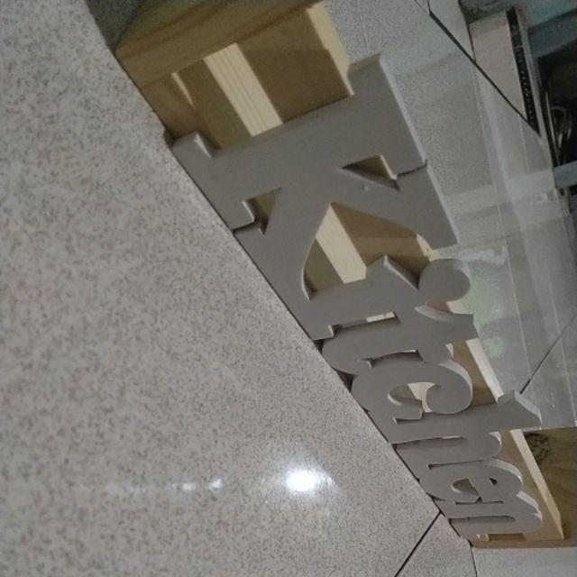 Rak Bumbu Dapur Huruf Kitchen