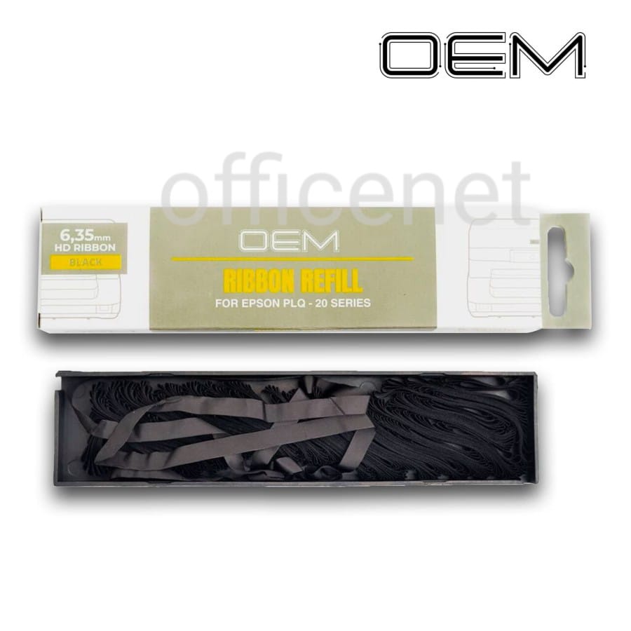 OEM RIBBON REFILL FOR EPSON PLQ-20 SERIES / TALLY 5040 (6,35MM BLACK)