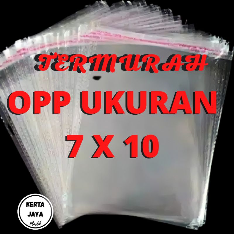 

(COD) TERMURAH !!! harga grosir plastik OPP BENING & TEBAL ukuran 7x10 PCK isi 100 PCS