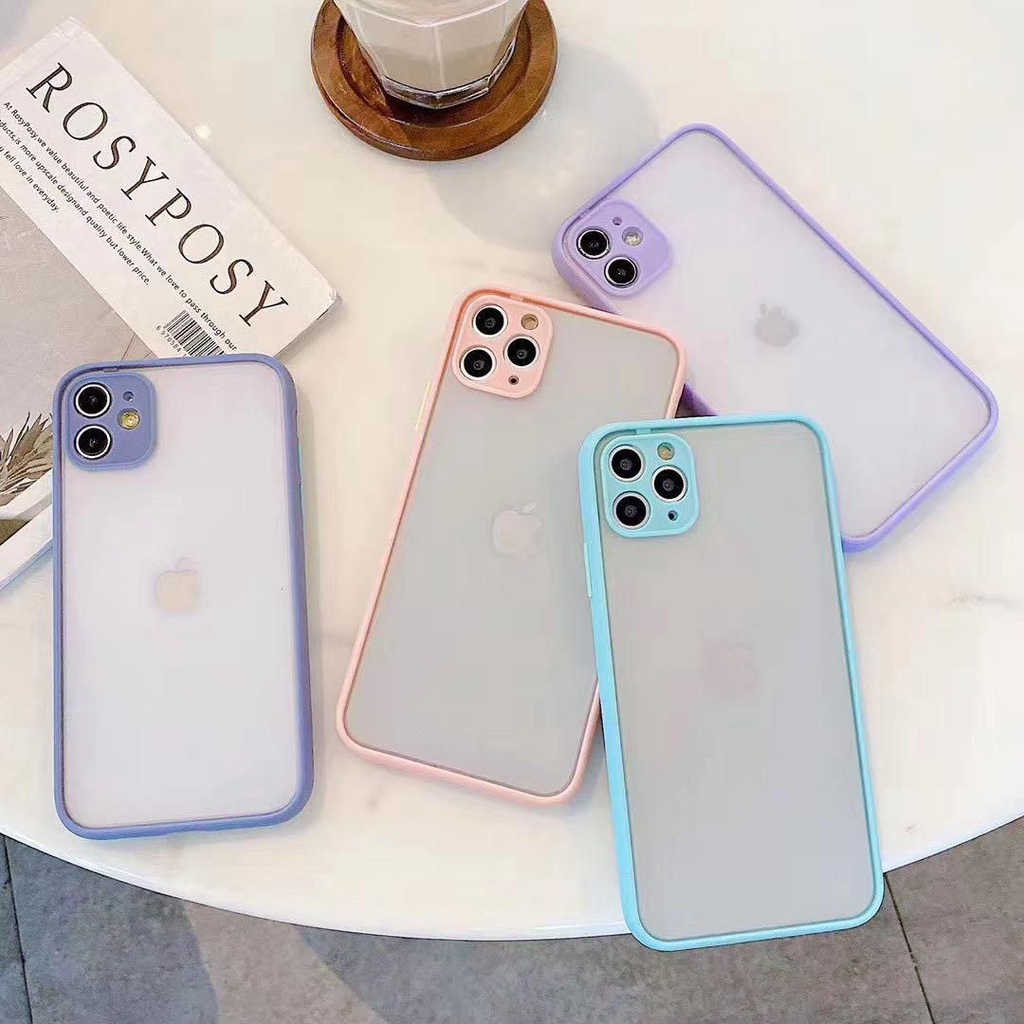 Soft Case Macaron Hybrid Vivo Y12 Y12s Y17 Y15 Y20 Y20s Y20sg Y30 Y50 Y91 Y91c Y93 Y95 Y21 Softcase Casing