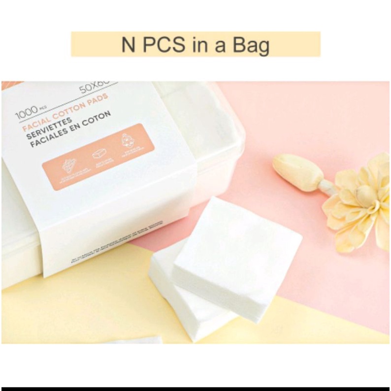 Miniso isi 1000 Silcot facial Cotton Pad Kapas Toner 1000 pcs