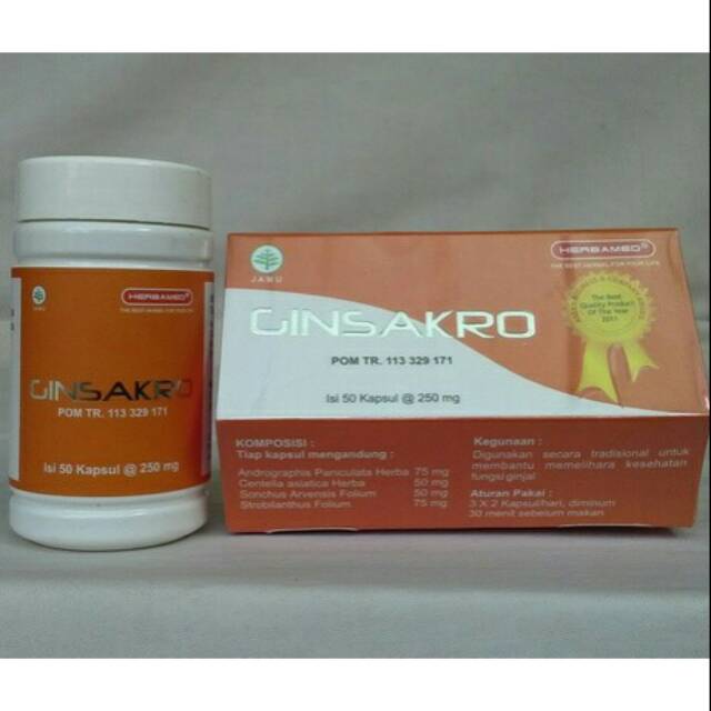 

Ginsakro Herbamed Herbal Gagal Ginjal & Ginjal Akut