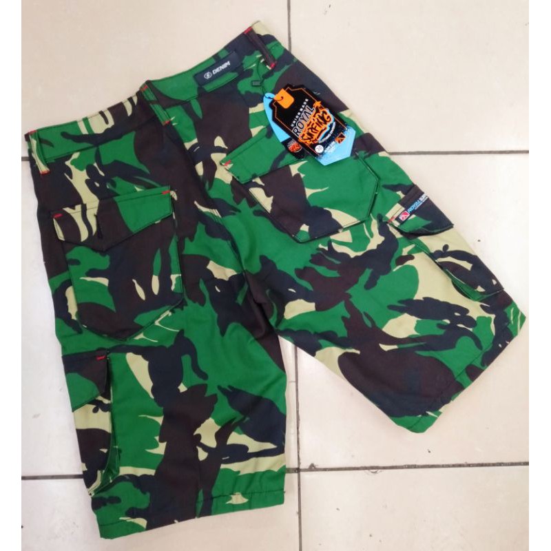 Celana pendek kargo pria/ Celana pendek loreng army/ Celana gunung pendek motif camo army