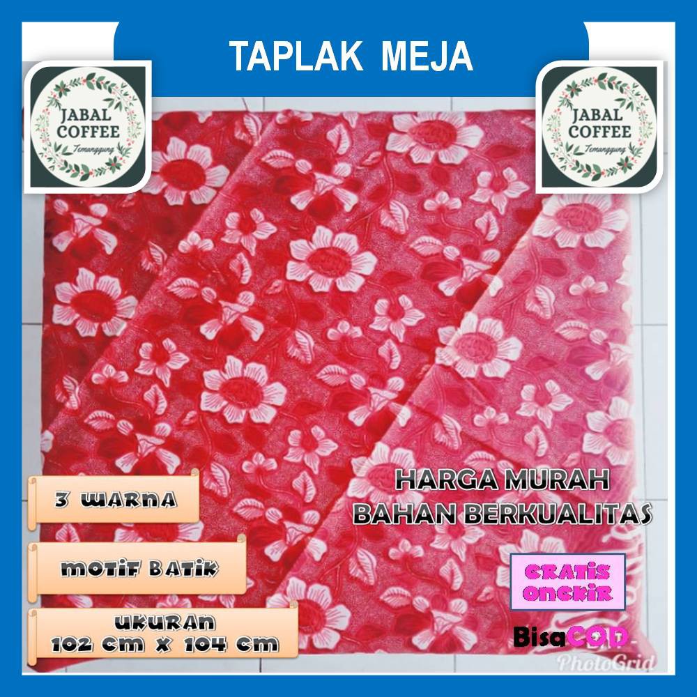 Taplak Meja Persegi / Taplak Batik Ruang Tamu Ukuran 110 cm x 105 cm 5.0 J12