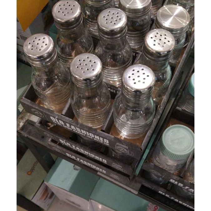 Tempat Bumbu Garam Merica Old Fashioned Pepper Salt Jar 100ml Informa