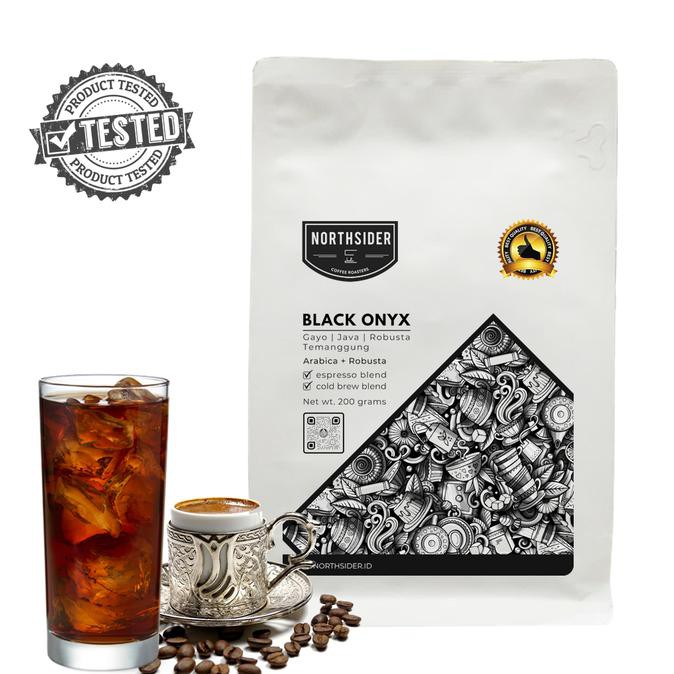 

BIJI KOPI SUSU BLACK ONYX BLEND - 200GR NORTHSIDER COFFEE - BIJI KOPI