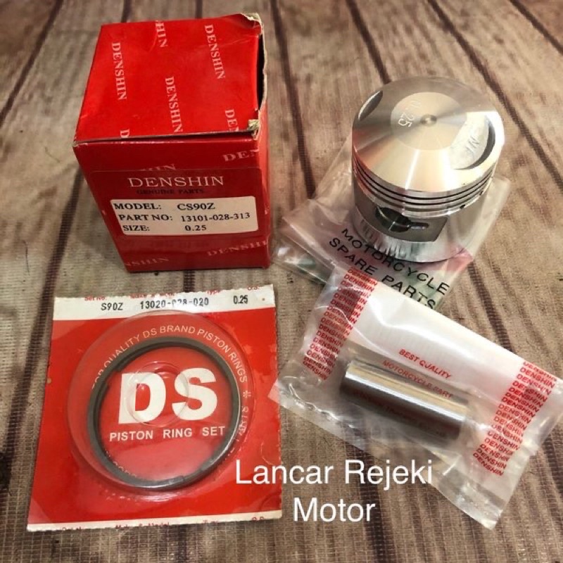 Piston Kit & Ring Pen Piston Honda S90 / S 90 / 90Z / S90Z Os OVERSIZE 25