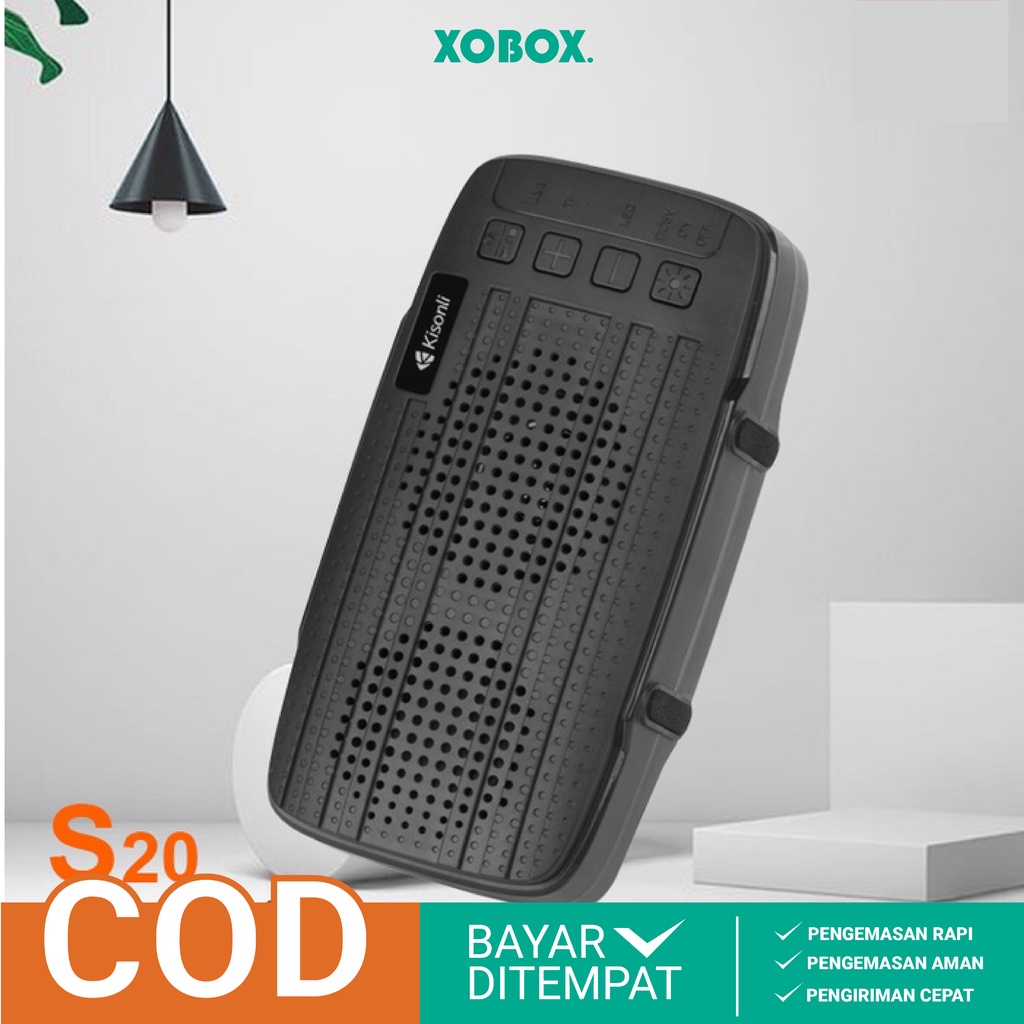 Speaker Bluetooth Wireless Portable Kisonli S20 HD Audio TF Card Support - XOBOX.ID