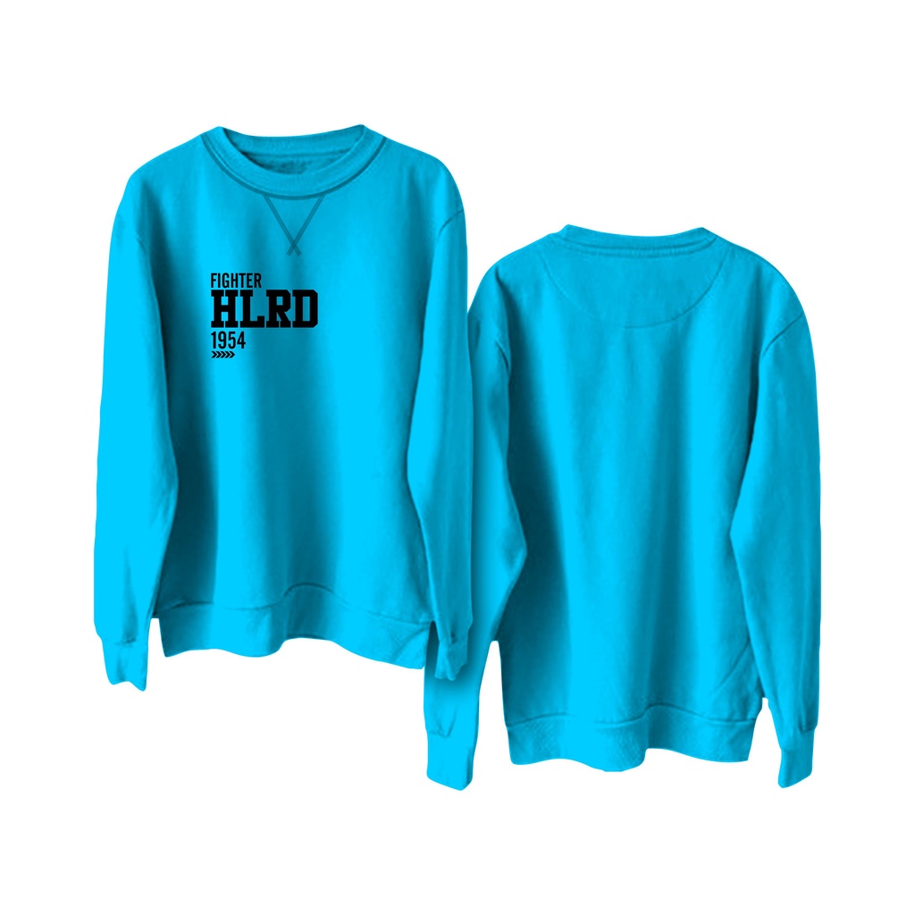 Holyrider Sweter Basic Fighter 1954 || Crewneck sweatshirt sablon DTF II SIZE M - XXL ( Pria &amp; Wanita )