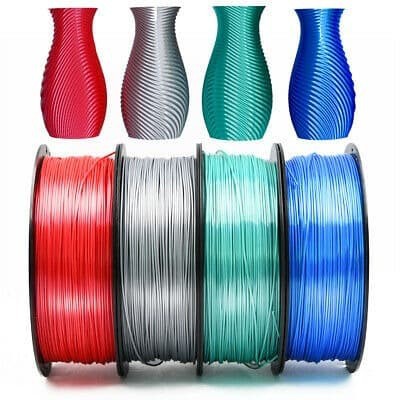 CCTree 3D Filament Silk PLA Smooth Finish Color Bahan Import dari USA