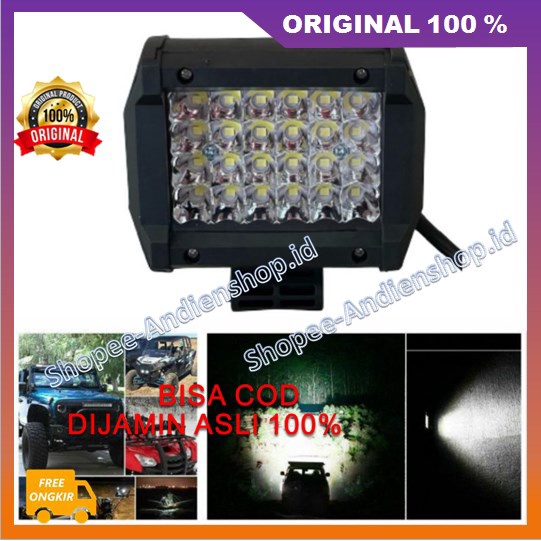 Lampu Sorot 24 Titik Led Waterproof  Tembak Sorot Led Cree Motor Mobil 24 Titik 100% ASLI