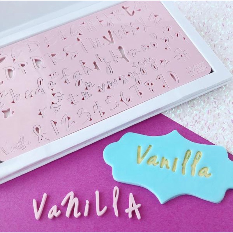 

Sweet Stamp Lettering VANILLA - Small