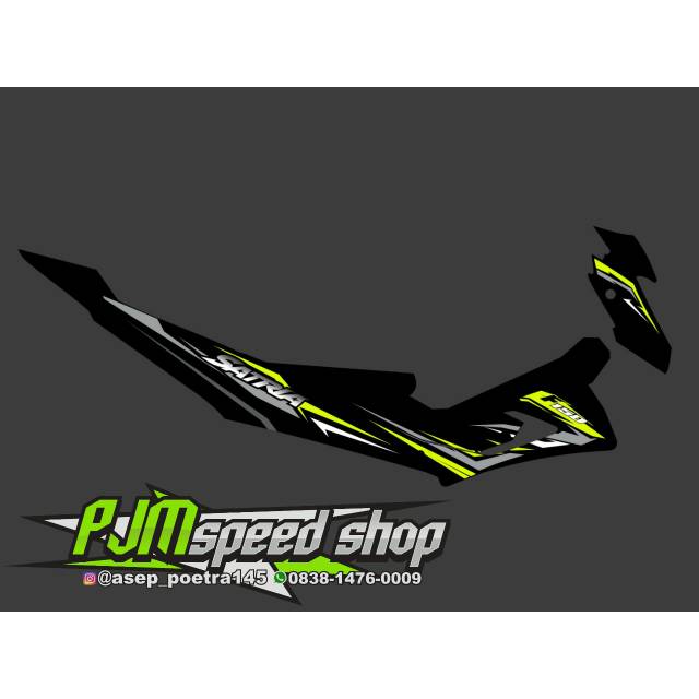 STRIPING CUSTOM SATRIA FU FL FACELIFT TIPE SAYAP S