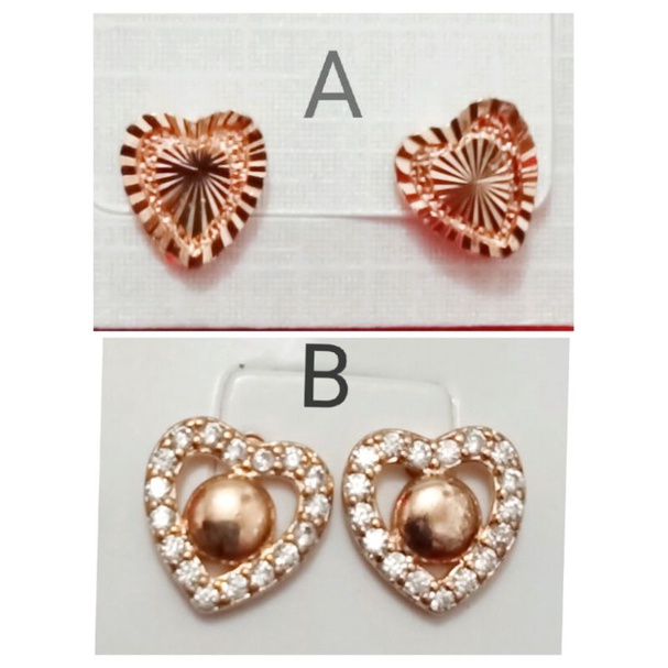 NL34. Anting xuping wanita lapis emas dgn mata zircon