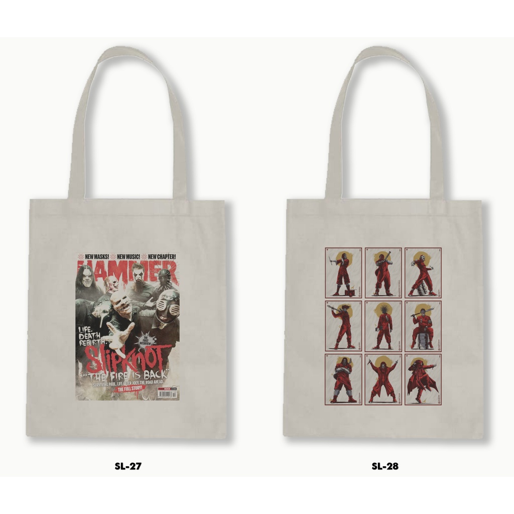 TOTE BAG RESLETING - SLIPKNOT 02