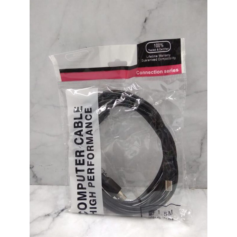 kabel usb 2.0 printer 3meter/Kabel printer hitam 3 meter  / kabel USB 2.0 to print 3m