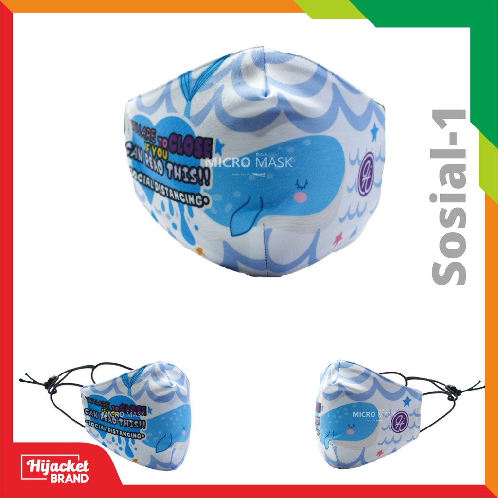 Masker Hijab anak / Masker hijacket Kids / Masker anak wanita muslimah-SOSIAL 1